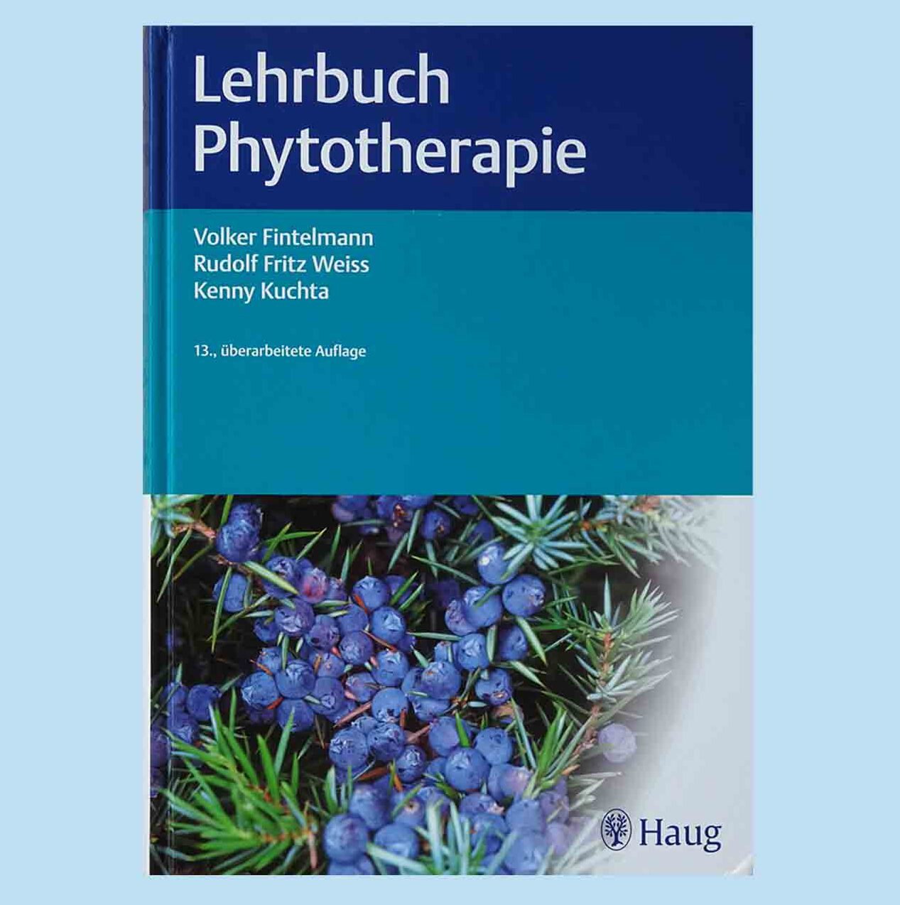 Lehrbuch Phytorherapie aus dem Haug-Verlag Stuttgart.