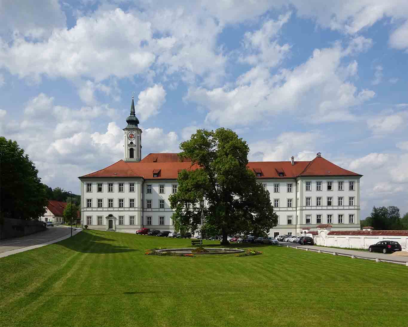 Ansicht der Benediktinerabtei Schäftlarn