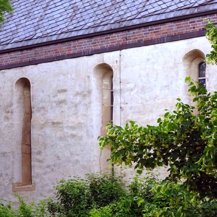 Wenig war vom ehemaligen Kloster Helfta übriggeblieben. Die Struktur der Klosterkirche überlebte die Jahrhunderte.