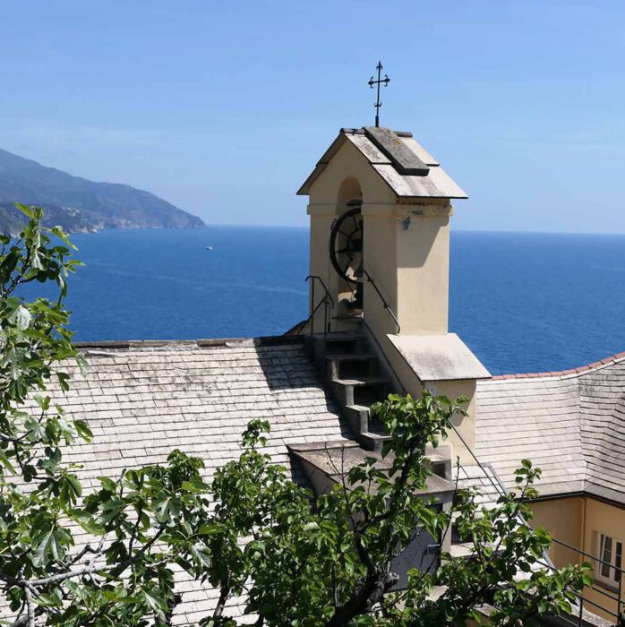 Glockenturm des Kapuziner-Konvents Monterosso im Cinque Terre